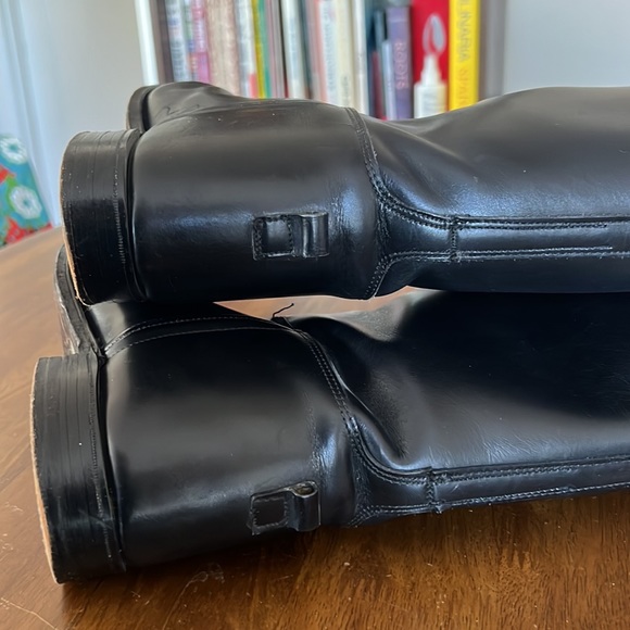 Vintage Black Leather Equestrian Boots - Made in England. Excellent Condition. - Picture 10 of 10